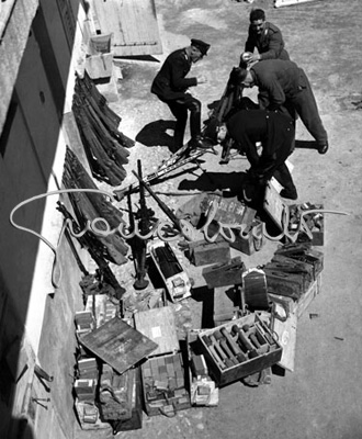 Execution of partisans’ guns. Milan, 1947